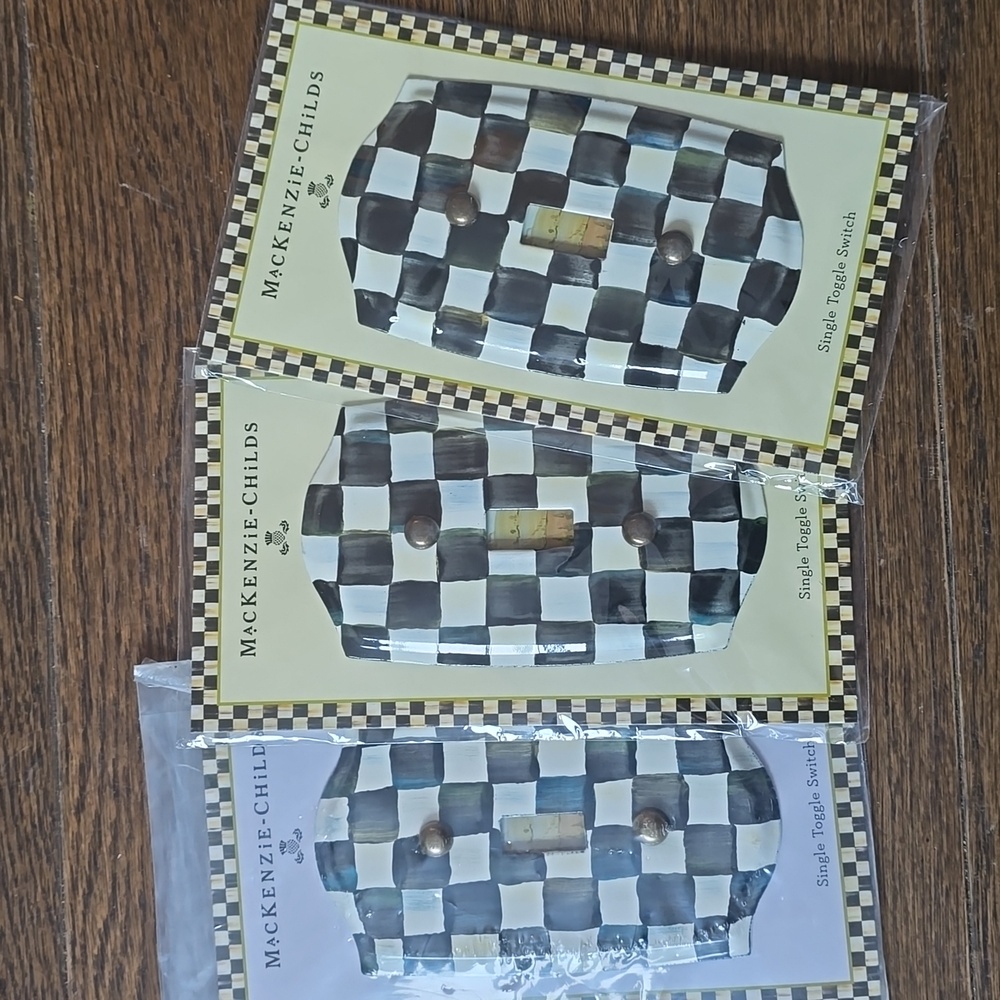 ❤️BUY 2 GET 1 FREE MacKenzie-Childs Courtly Check Enamel Switch Plate - Picture 11 of 14